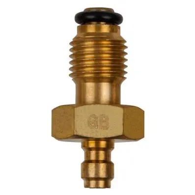 Adaptor piece M14x1.5 external thread an d 1/4" hose connection with washer 