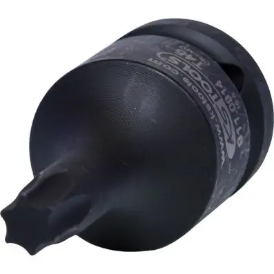 1/2" Impact socket for Torx screws, shor t, T45 