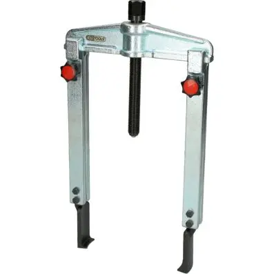 Quick adjustment universal 2 arm puller set with extremely narrow and extended l 