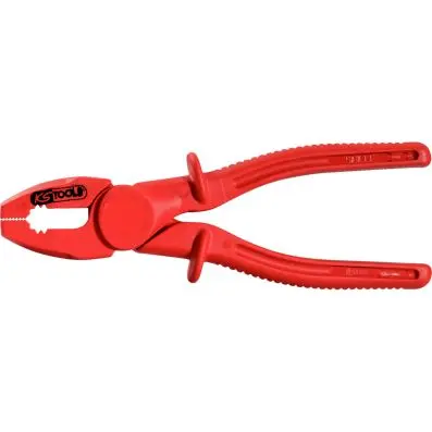 Plastic combi-pliers with protective ins ulation, 200mm 