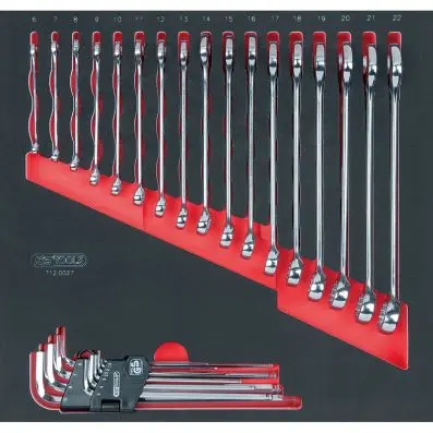 SCS Combination spanners set, 27 pcs, 2/ 3 system insert 