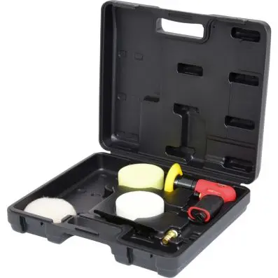 Mini pneumatic burnisher set, 5 pcs 