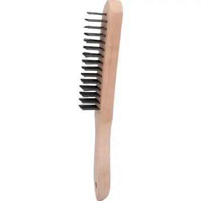 Steel hand wire brush 4 rowed, 290mm 