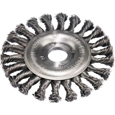 Stainless steel wire circular brush 0,5m m, Ø 115mm 