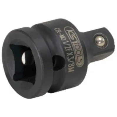 1/2" Impact adaptor, 1/2"F x 3/8"M 