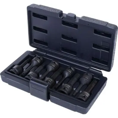 1/2" Impact bit socket set for RIBE scre ws, 9 pcs 