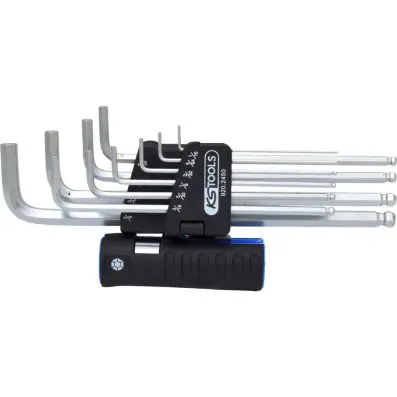 3 in 1 Hexagon key wrench set,10 pcs ext ra long, ball ended, imperial 