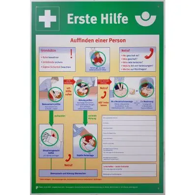 First Aid sign notice 