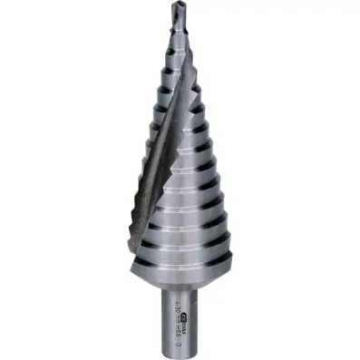 HSS stepped hole cutter, Ø 4-30mm, 14 st eps 
