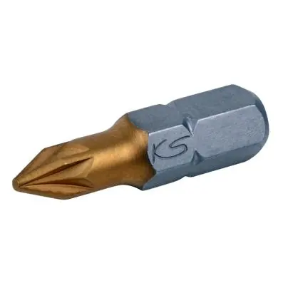 1/4" TiN Bit,25mm,PZ3 