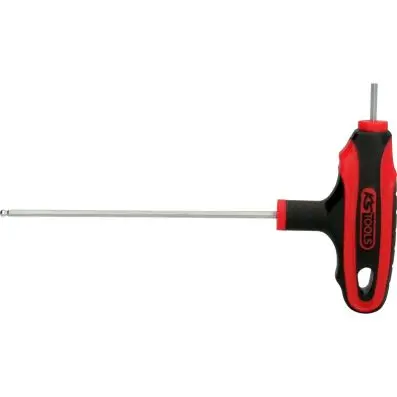 T-handle ball ended hexagon key wrench, 2,5mm 