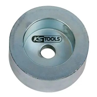 Press piece for plastic bearings 