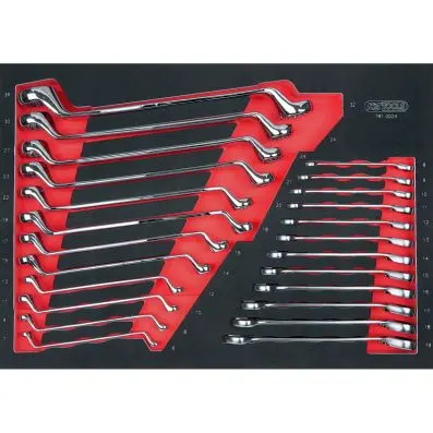 SCS CHROMEplus wrench set, 24 pcs, 1/1 s ystem insert 