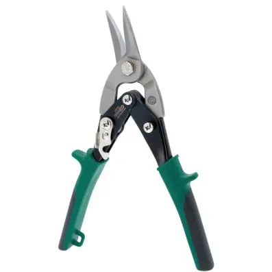 Tin snips sheet metal shear, self openin g, right handed cut 