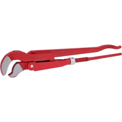 Swed. pattern pipe wrench 45°angled,2" 