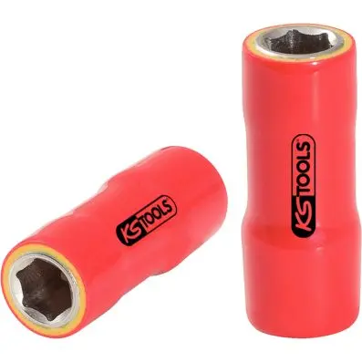 1/4" socket with protective insulation, 13mm 