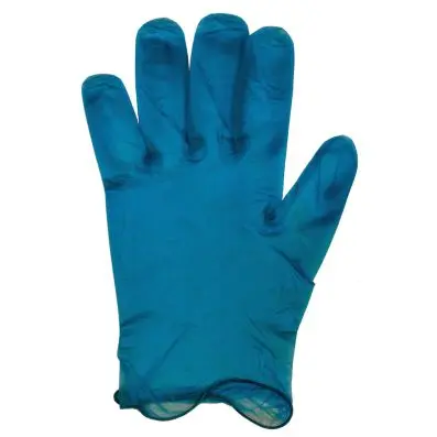 Vinyl single-use gloves, powder coated, 7, pack of 100 