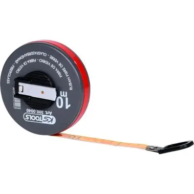 Enclosed glassfibre tape measure, 10m 