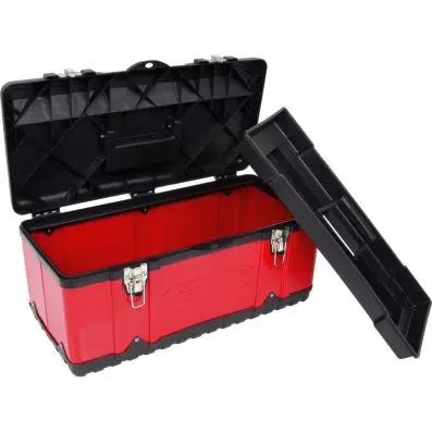 Plastic sheet steel toolboxes 582x298x25 5mm 
