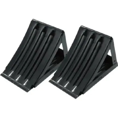 Wheel chocks for commercial vehicles and trailers 