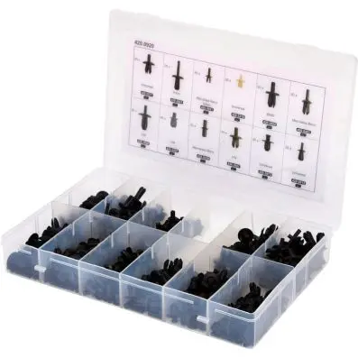 Trim Clips Assortment-Popular Drive Push -Pin Rivets, 350 pcs 