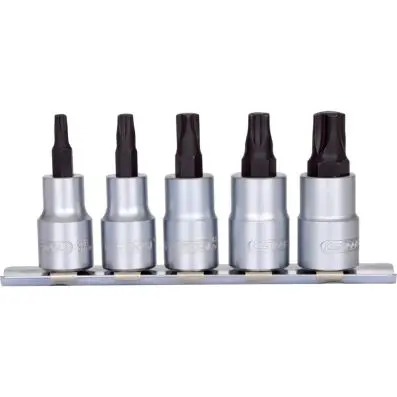3/8" Bit socket set for MTS MORTORq® scr ews, 5 pcs. 