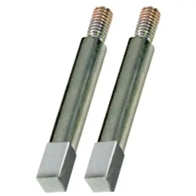 Square adaptor, pack of 2, chrome plated , 8mm 
