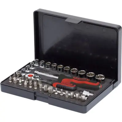 1/4" CHROMEplus Socket set, 40 pcs 