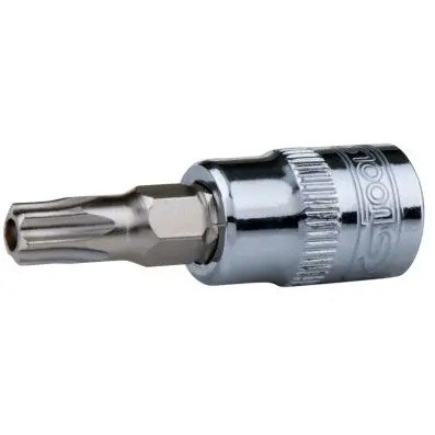1/4" CHROMEplus Bit socket Torx tamperpr oof,TB25 