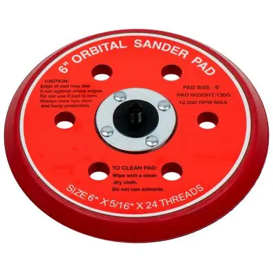 Sanding pad hook-up 