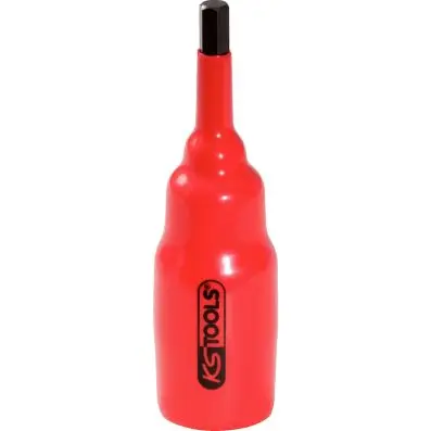 1/2" bit socket with protective insulati on for Hexagon screws, 4mm, 95mm long 