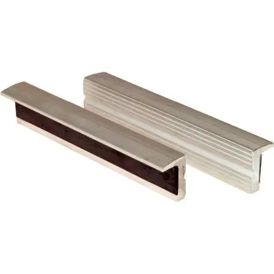 Aluminium bench vice protective jaws wit h textured surface,140mm 