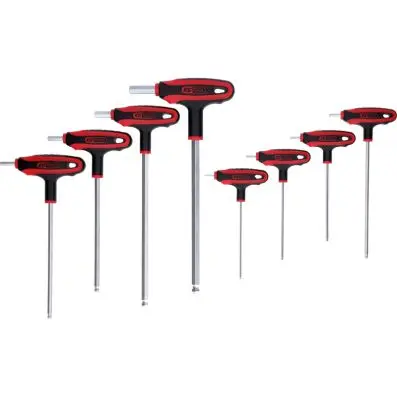T-handle ball ended hexagon key wrench s et, 8 pcs 