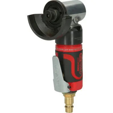 1/4" SlimPOWER Mini compressed air rod a ngle grinder, short 