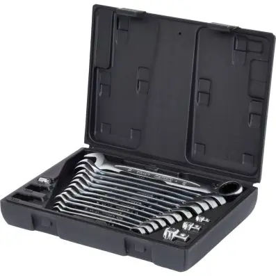 GEARplus reversing combination ratchetin g spanner set,16 pcs 