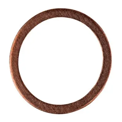 Copper washer, external-Ø 18mm, internal -Ø 14mm, pack of 25 