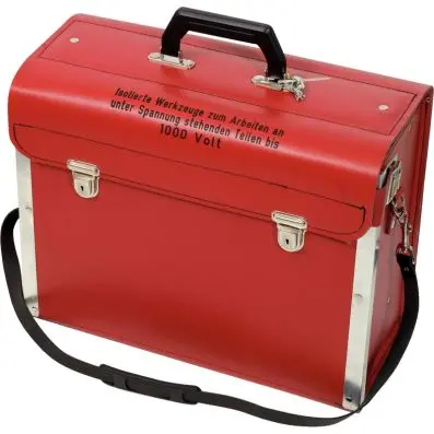 Leather toolcase, empty 