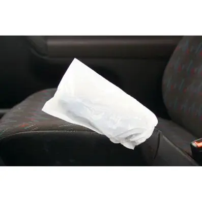 Single-use hand brake cover, white, 500 pcs 