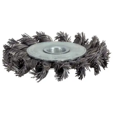 Stainless steel wire circular brush 0,5m m, Ø 75mm 