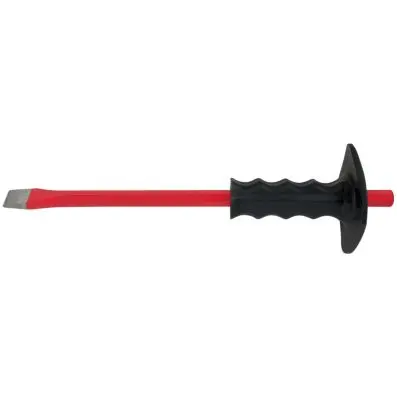 Flat chisel with hand grip, octagonal sh aft, 350mm 