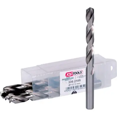 HSS-G twist drill, pack of 5, 10,5mm 
