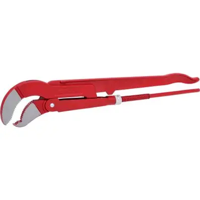 Swed. pattern pipe wrench 45° angled, 3" 