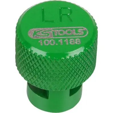 TPMS tyre bleeder, green, left rear 