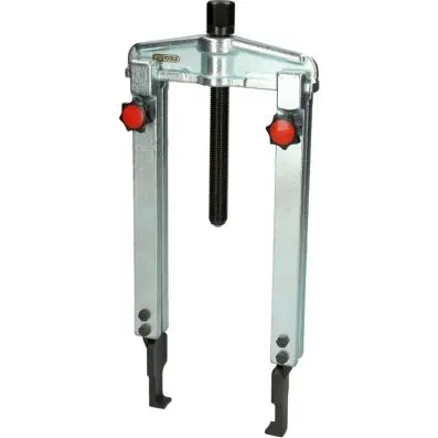 Quick adjustment universal 2 arm puller set with extremely narrow and extended l 