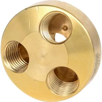 1/4" Brass pneumatic 3 way separator, 41 mm 