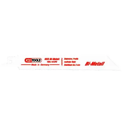 Sabre saw blades, 150mm, 1,4mm, pack of 5 