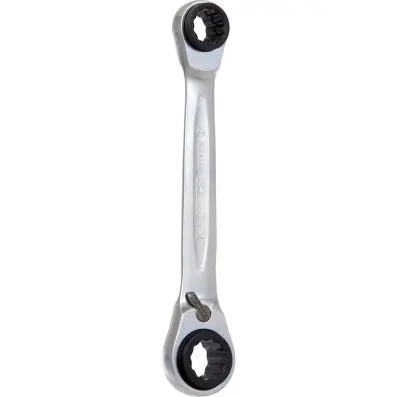 4 in 1 GEARplus reversing double ratchet ring spanner, 21x22x24x27mm 
