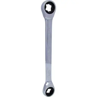 GEARplus Double ring ratchet spanner, E2 0xE24 