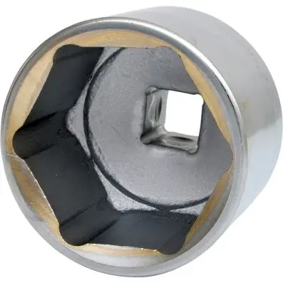 1" Hexagonal socket, short, 80mm 