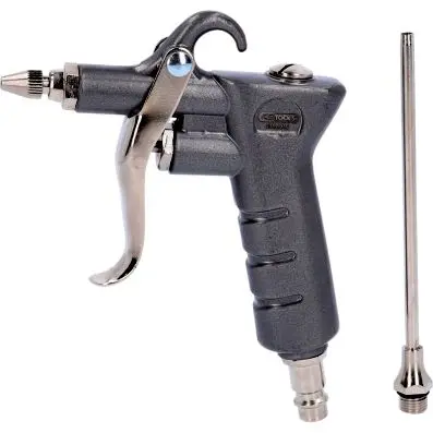 Pneumatic blow out pistol with extension 